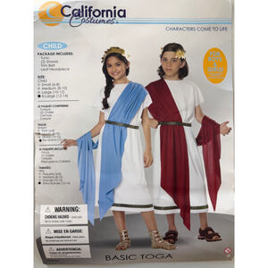 Kids Greek Toga Costumes Size XL (12-14)